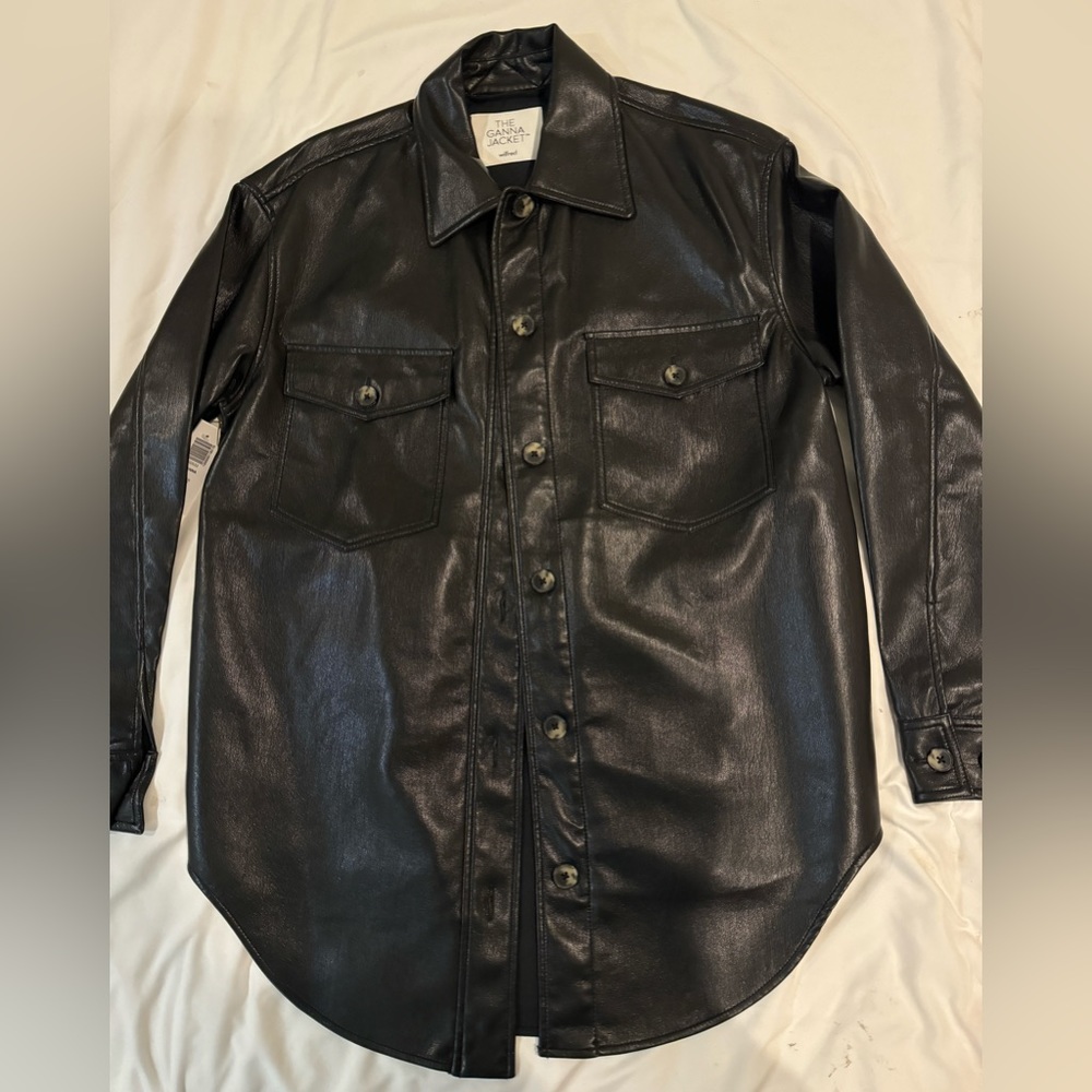 Aritzia Wilfred The Ganna Jacket Leather sz Small